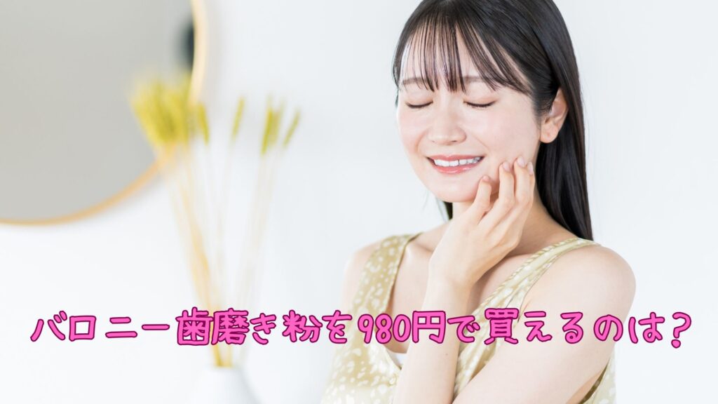 バロニー歯磨き粉を980円で